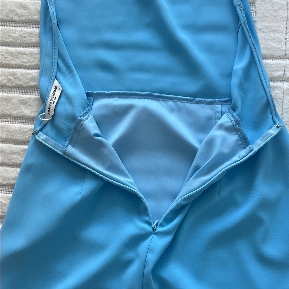 NWT Amanda Uprichard Samba Blue Halter Dress XS - Picture 5 of 5